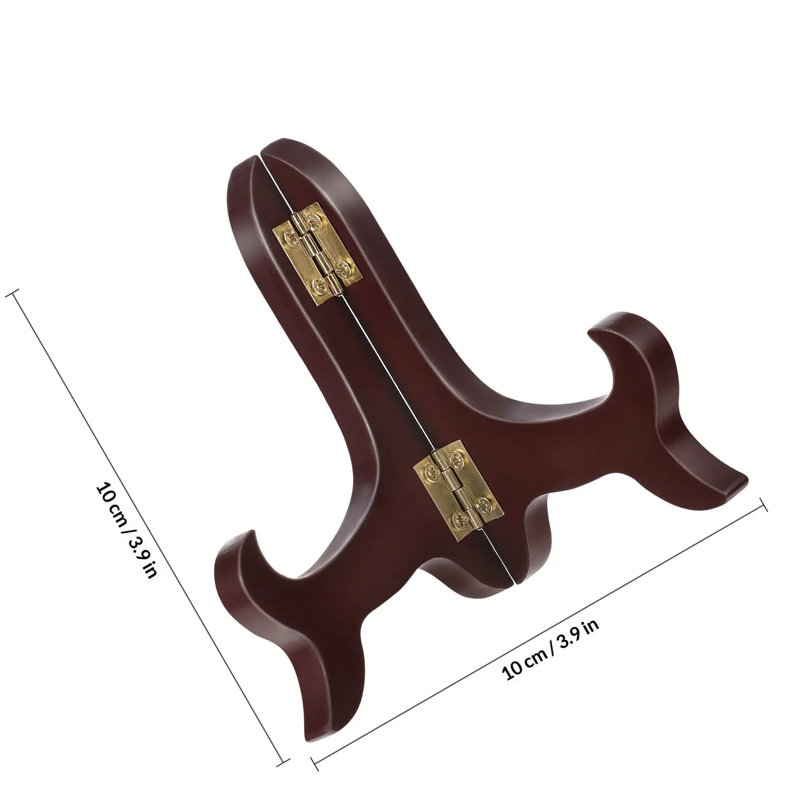 Wooden Display Stand Plate Holder Easel Folding Picture Frame Stand for 5-10Cm Collectibles Home Decor Wedding Party Storage