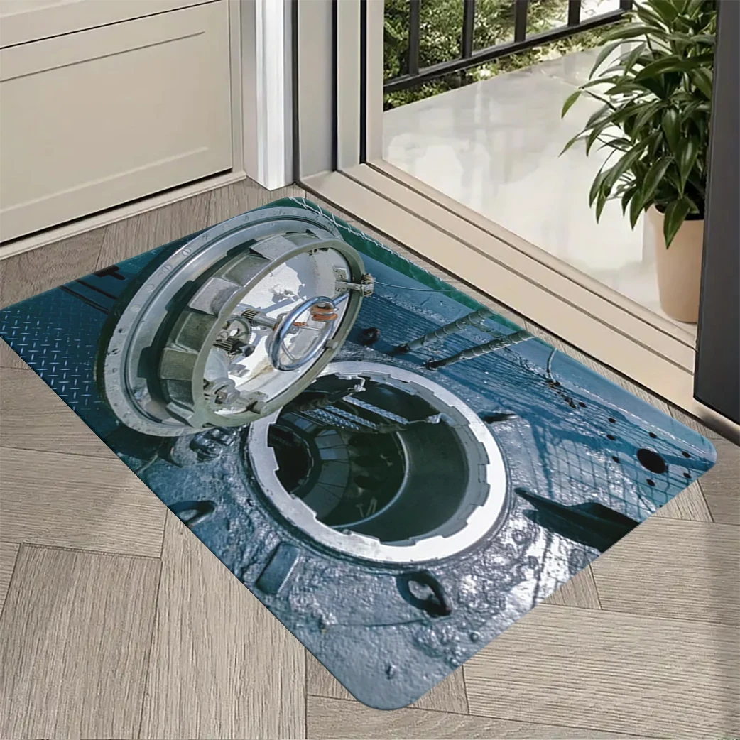 

Забавный 3D коврик-ловушка, коврик для передней двери, противоскользящий коврик для крышки люка на открытом воздухе, узор, коврик для пола, ванной, входа, кухонные ковры