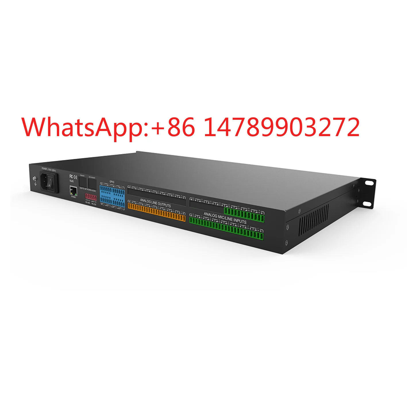 12 In 8 Out Dante Matrix Processor RS232 RS485 UDP Control Large Stage Sound Gear