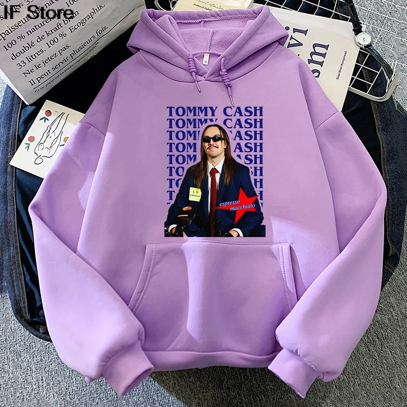 ملابس حريمي Tommy Cash Tour 2025 هوديس Roupas Femininas كم طويل بلوفرات بقلنسوة الهيب هوب للجنسين ملابس الشارع الشهير ملابس الفتيات