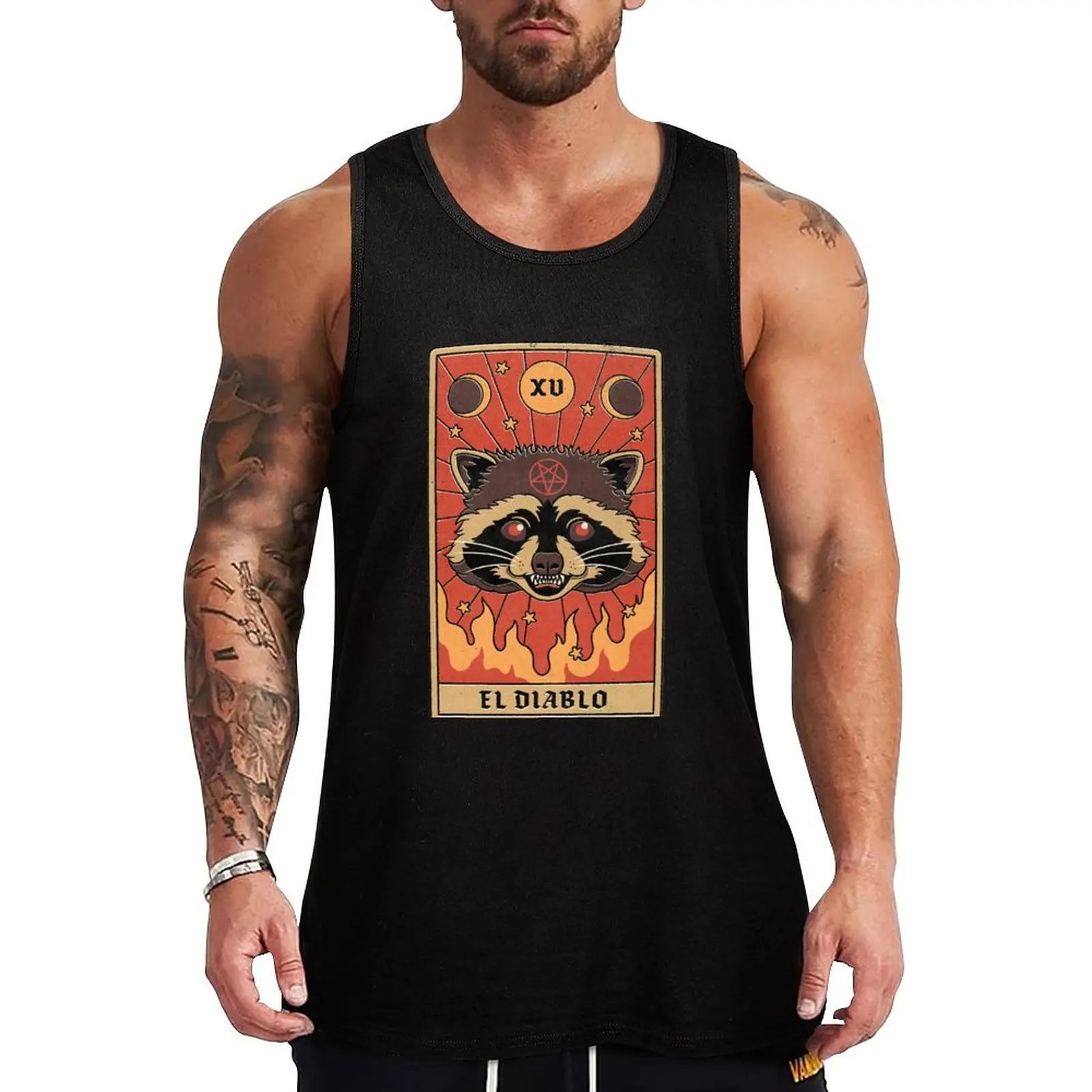 El Diablo Tank Top bodybuilding men clothes vest men