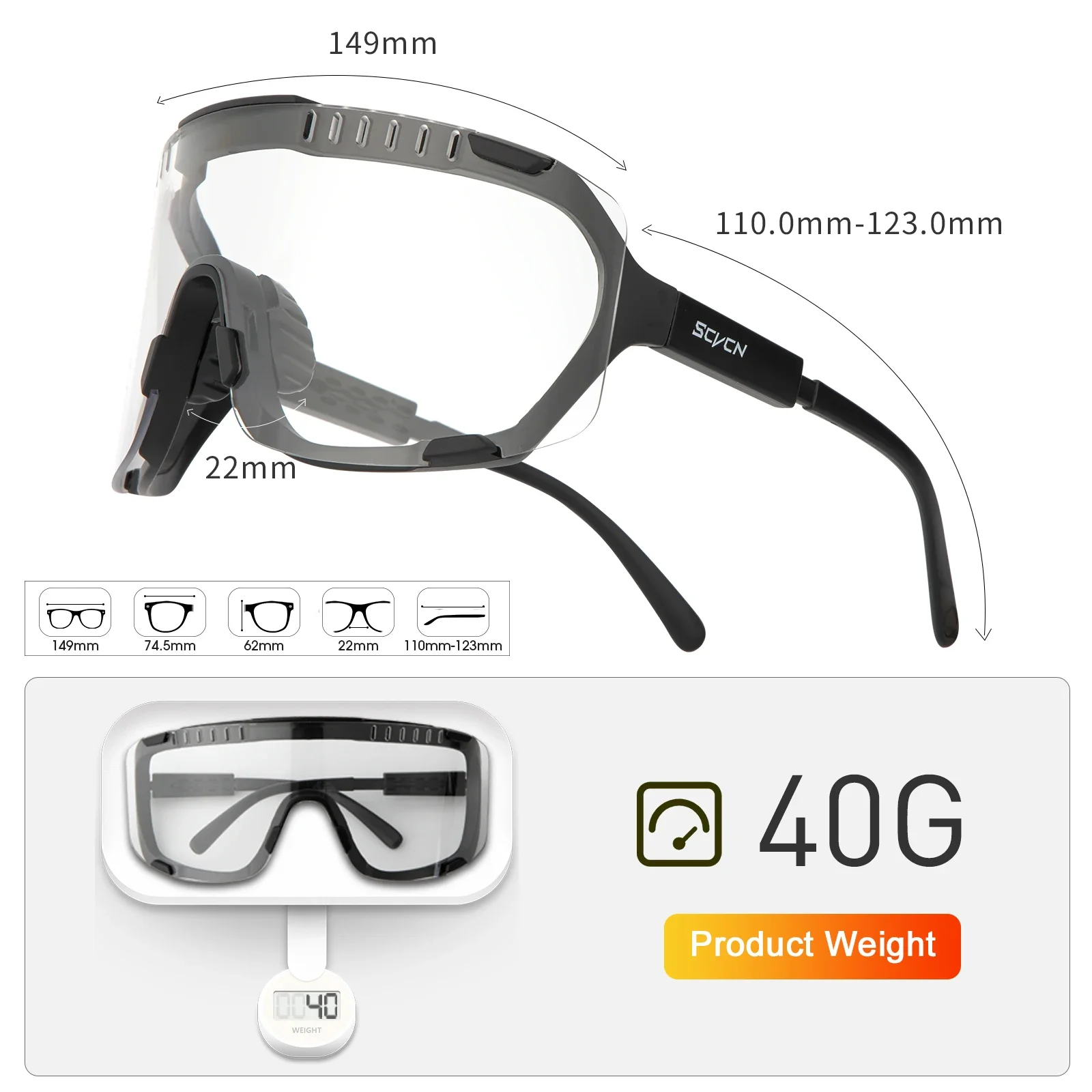 2024 Cycling Sunglasses Bike Eyewear Men Sports Bicycle Goggles Outdoor UV400 Women Cycling Glasses MTB Photochromic Sunglasses