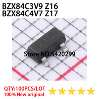 BZX84C3V9 Z16 BZX84C4V3 Z17 SOT23-3 Diode Zener New orignal 100PCS/LOT