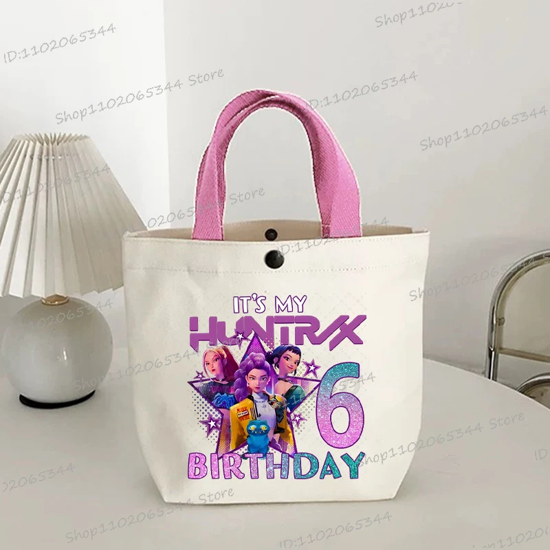 

Забавные детские сумки с героями мультфильмов в стиле аниме номер 1-9, портативные сумки-тоут на день рождения, легкая сумка для покупок с героями мультфильмов для девочек