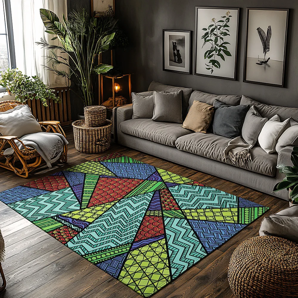 

Уникальный узорчатый напольный коврик, моющийся нескользящий коврик для дома и улицы, входной ковер, домашний декор, современный абстрактный дизайн, Floo