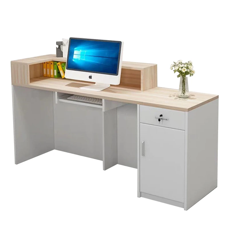 Luxury European Reception Desk Nordic Style Simple Trendy Reception Desks Classic Versatile Tresen Rezeption Office Furniture