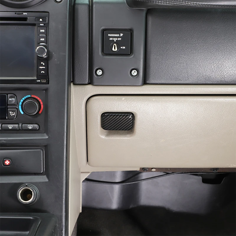 

Gao Ruying For Hummer H2 2003-2007 ABS Carbon Fiber Car Glove box Switch Cover Trim Stickers Interior Car Accessories