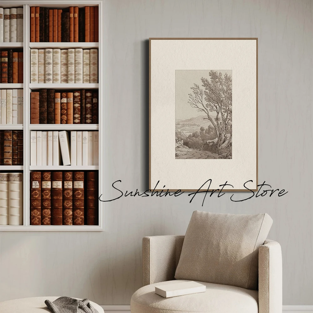 Neutral Art Prints Neutral Gallery Wall Art Canvas Printing Earth Toned Home Decor Canvas Poster Nature Landscape Vintage Decor