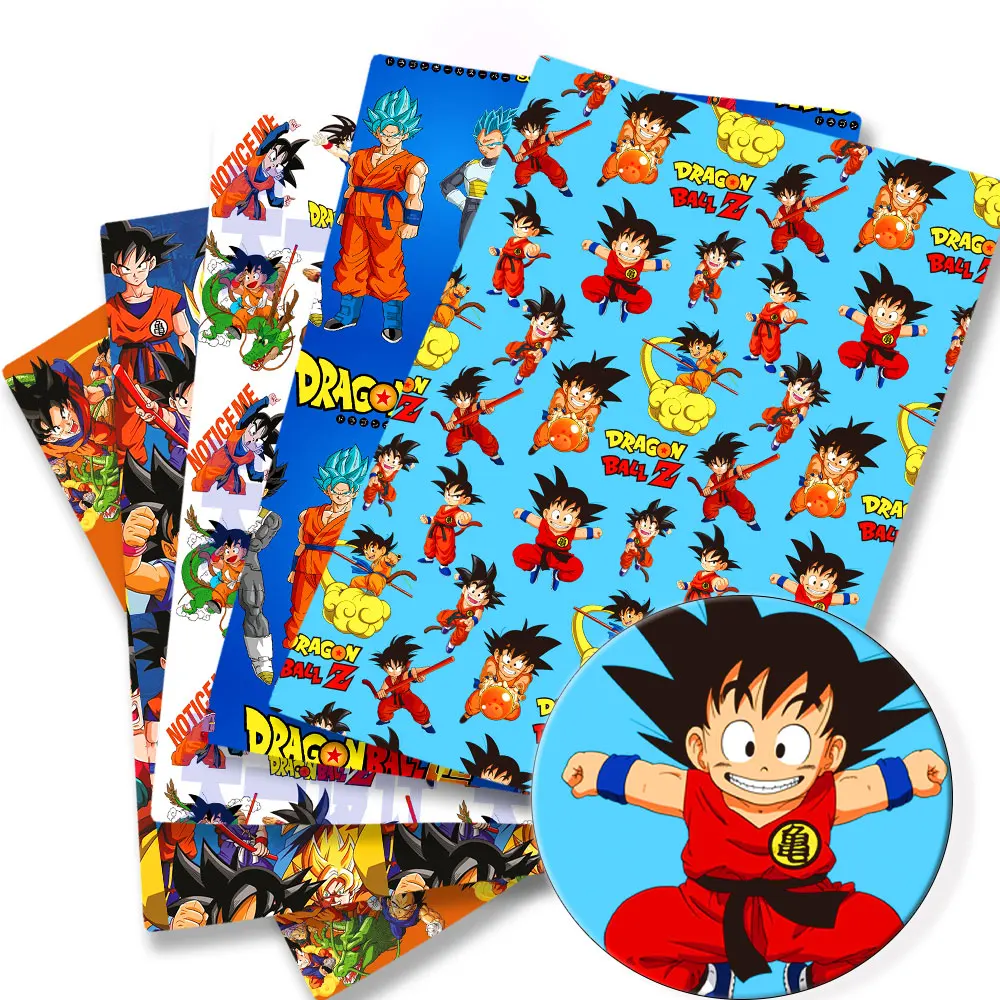 100 cotton dragon ball Anime peripherals Fabric 140*50cm Sewing Patchwork Quilting Baby Dress Printed Fabric Sewing Kids