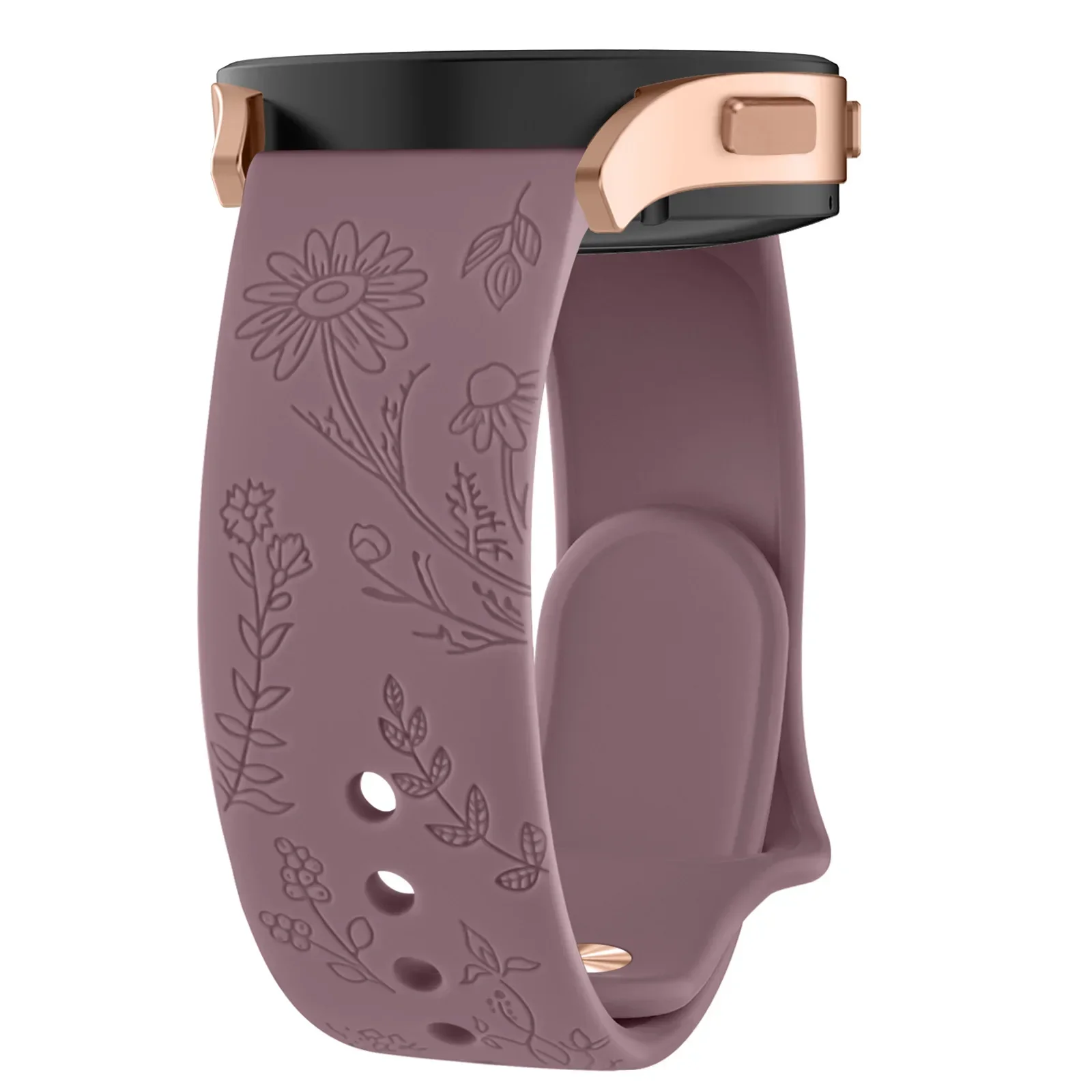 20mm kwiatowy wygrawerowany pasek do Samsung Galaxy Watch 6/5/4/aktywny 2/5 Pro 45mm 40mm 44mm/zegarek 6 4 klasyczny/zegarek 3 41mm