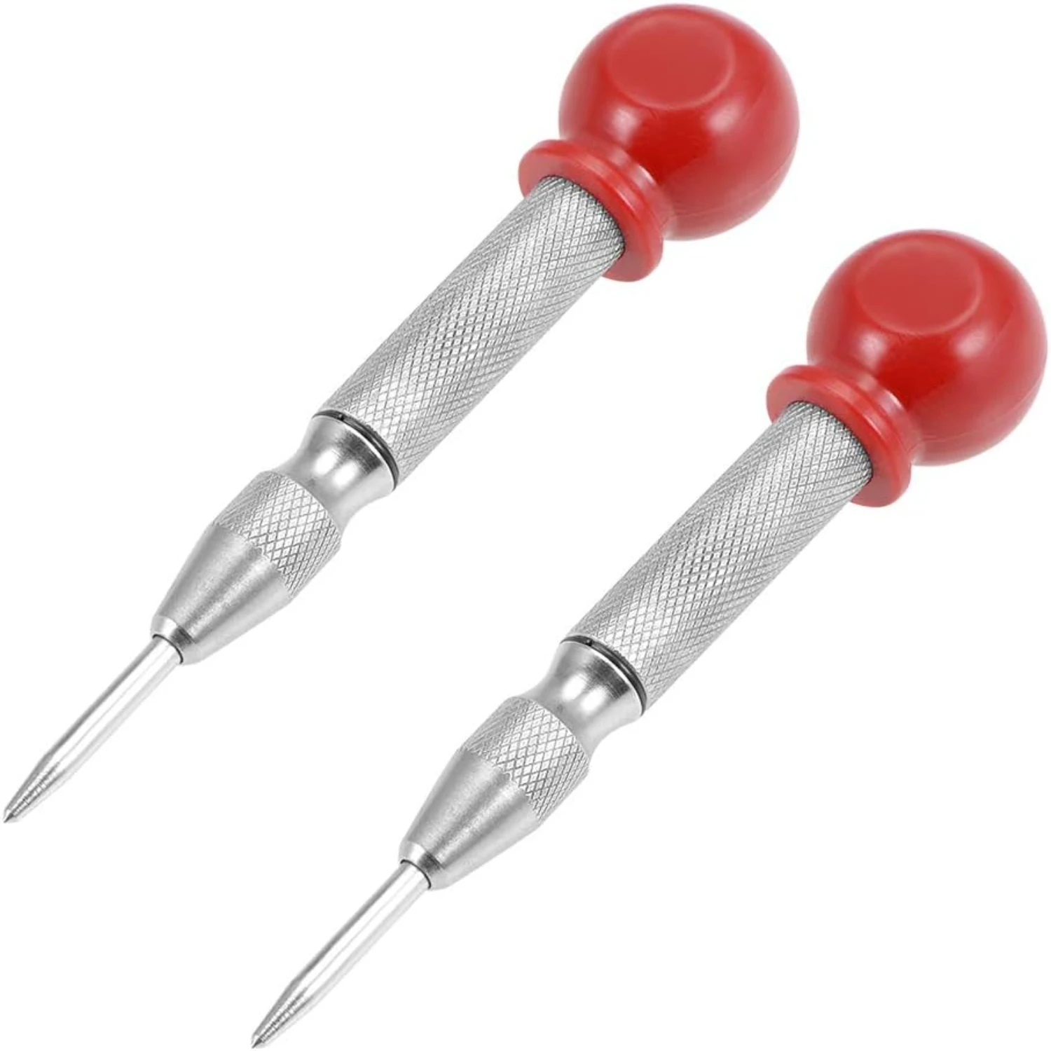 Durable and High-Quality Precision Spring-Loaded Automatic Center Drill Tools - Premium Two-Pack for Professionals and Hobbyists