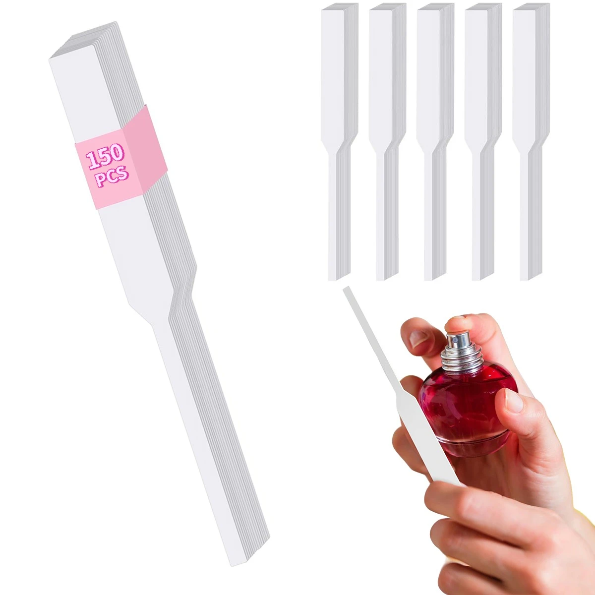 150-350 PCS Perfume Blotters – Highly Absorbent Fragrance Test Strips Pure White Odorless Paper for Perfumes Essential Oils