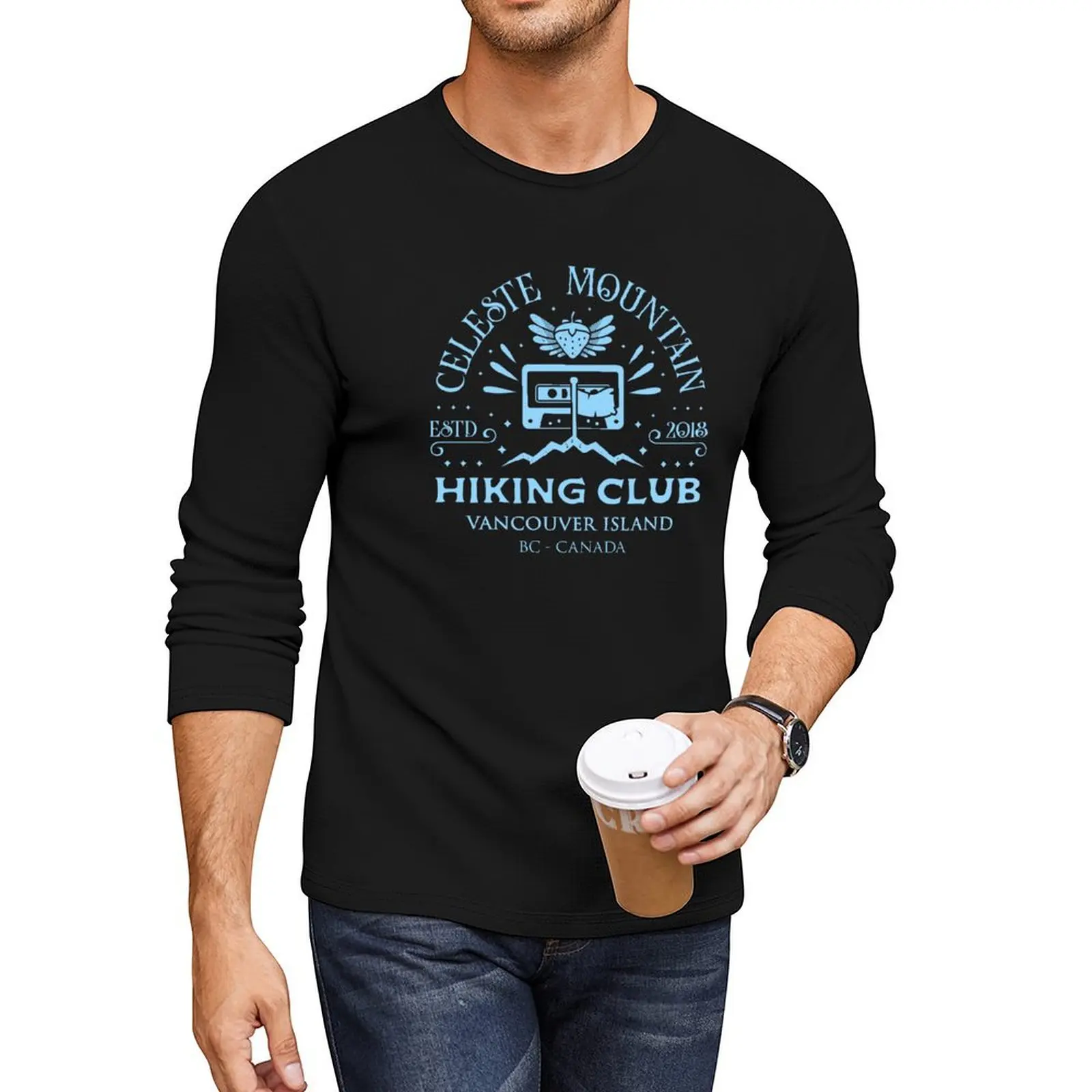 

Celeste Mountain Hiking Crest Long T-Shirt Oversized t-shirt graphic t shirt mens tall t shirts