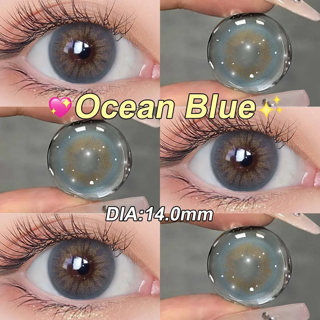 MAGISTER Desire II Lime Green Colored Contact Lenses For Eyes Colored Lenses Beauty Cosmetic Contacts Lens 14.0mm 1Pair 6 Months