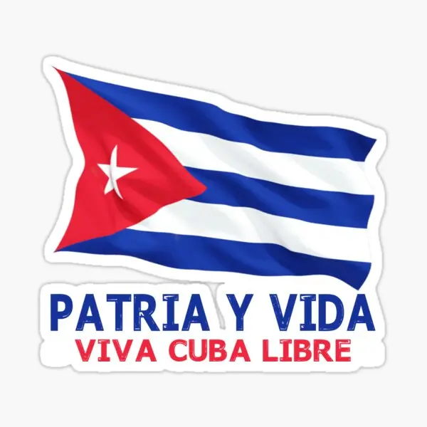 Creative CU Cuban Flag Map Emblem Sticker Laptop Truck Window Car Motorcycle Wall Glass Bicycle Helmet Van Door Room PVC Decal