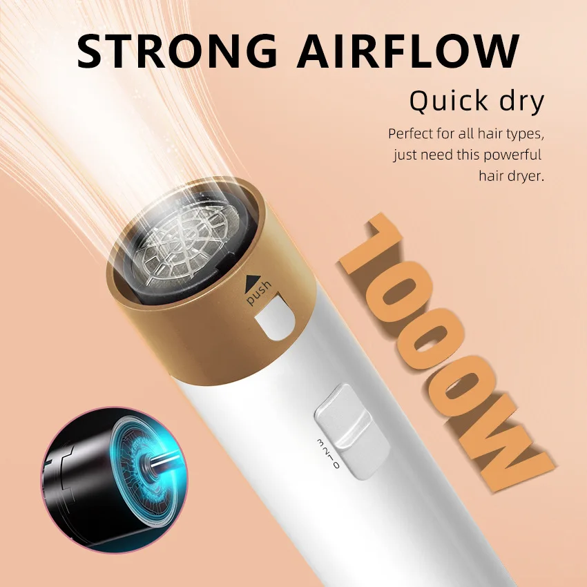 

5 In 1 Hair Dryer Hot Air Comb Professional Hair Straightener Curling Iron Styling Tool For Salon And Home Use