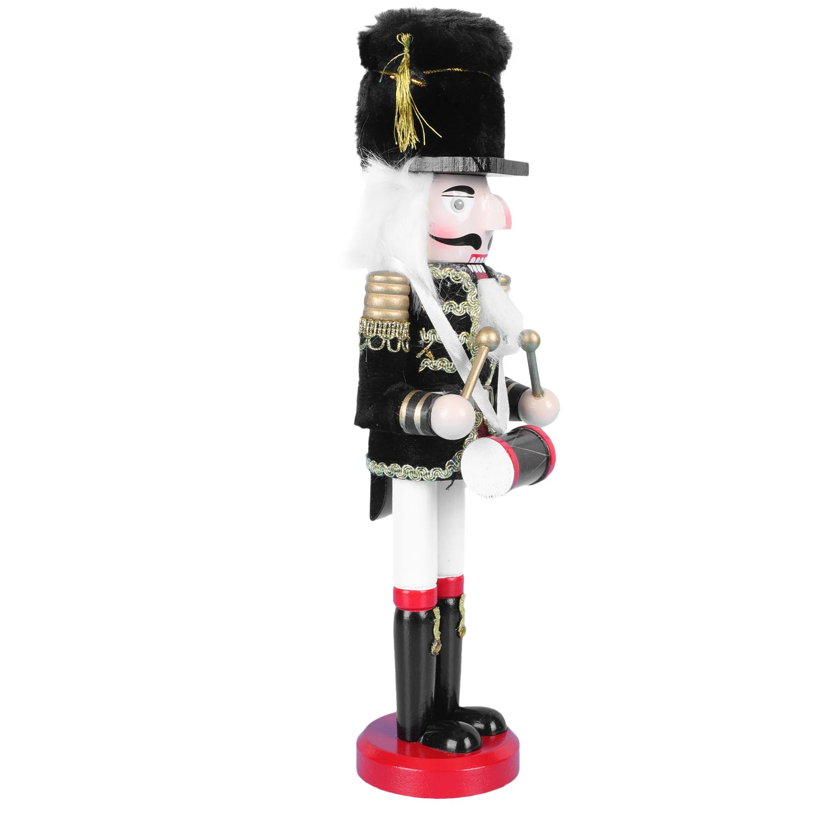 

Wooden Nutcracker Soldier Ornament Premium Material Creative Xmas Decoration Christmas Home Desktop Adornment Holiday Party