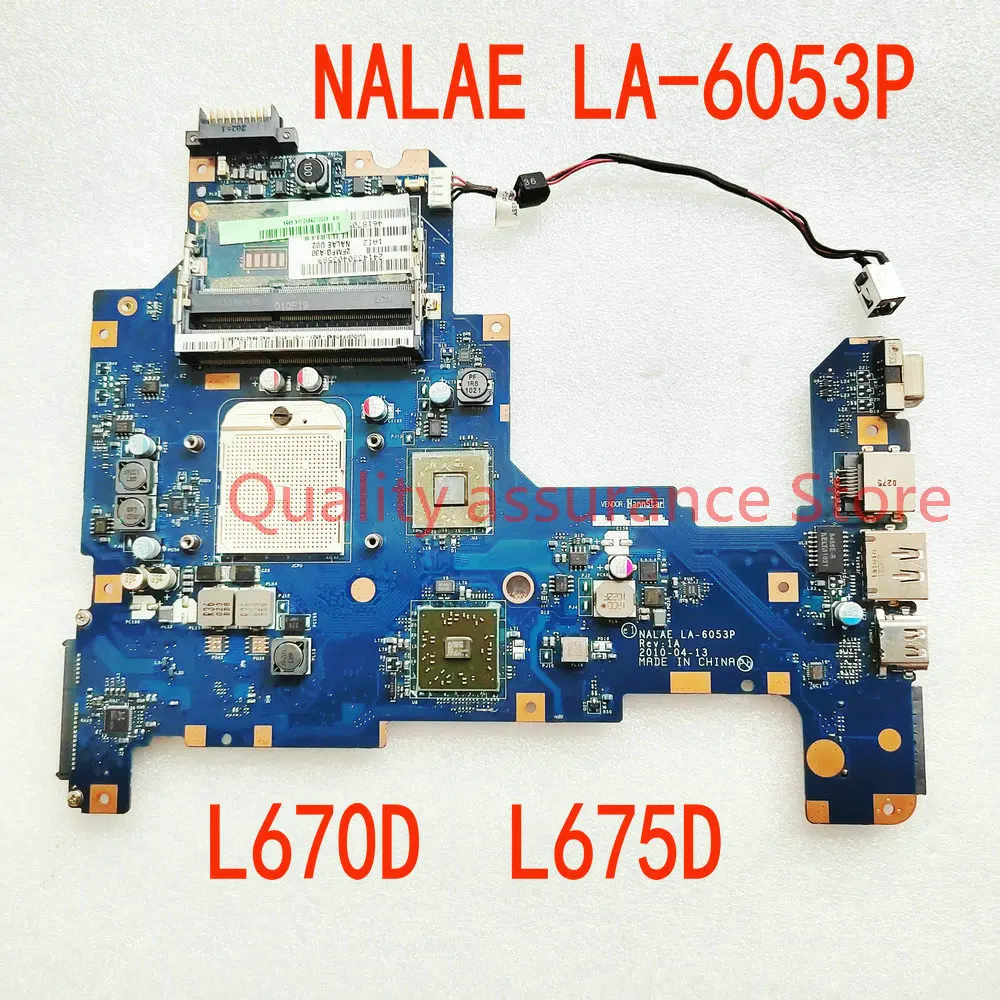 

LA-6053P FOR TOSHIBA Satellite L670D L675D NOTEBOOK K000103980 Laptop Motherboard NALAE LA-6053P 100% tested