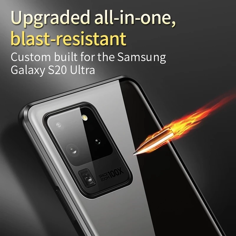 360 Full Protection Magnetic Case For Samsung A71 A51 A21S A52 A32 A12 S21 A50 S20 S21 S22FE Double Sided Glass Cases Cover