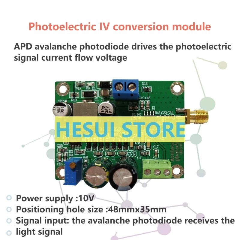 

Photoelectric IV conversion amplifier module APD avalanche photodiode drive Photoelectric signal current convert to voltage