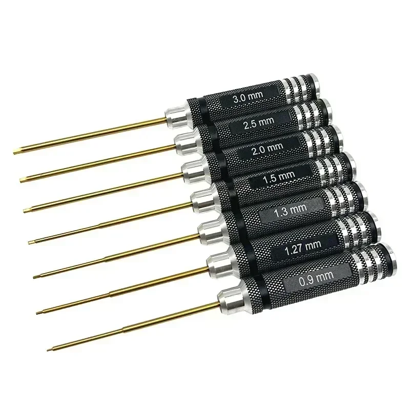 0.9/1.27/ 1.3/ 1.5/ 2.0/ 2.5/ 3.0mm White Steel Hex Screwdriver Tool Kit for RC Helicopter Airplane Car Drone Aircraft Model Rep