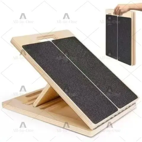 Household Adjustable Balance Wooden Board Calf Stretch Fitness Pedal Wooden Tension Board