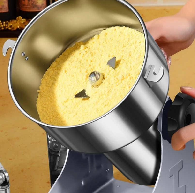 2500g Grinding machine - Electrically powered household small-scale flour grinder - Mixed grain grinder - Powdering machine