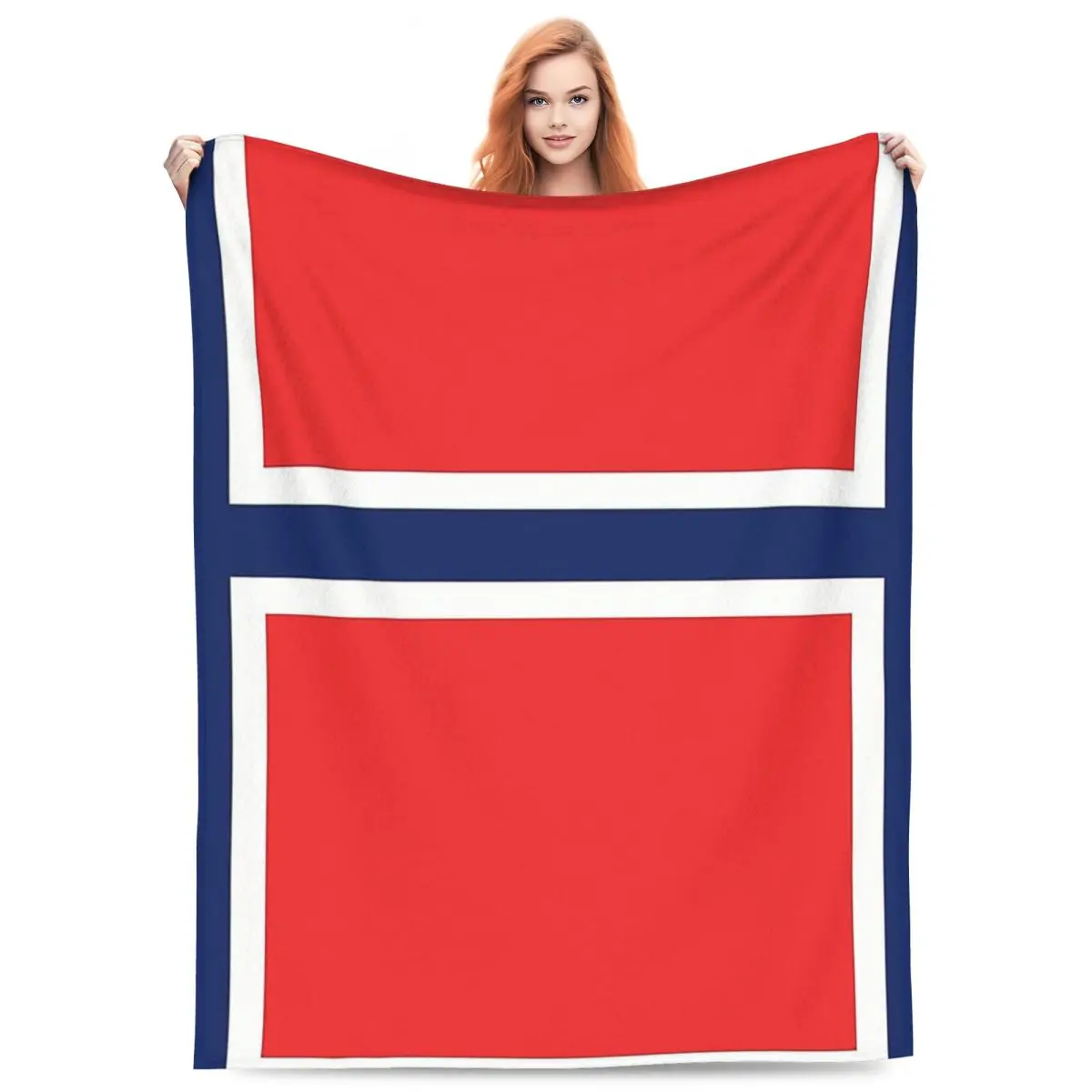 

Norway Flag Blanket Flannel Sofa Throw Blanket Warm Throw Blankets for Home Bedroom Outdoor Throws Bedspread Quilt