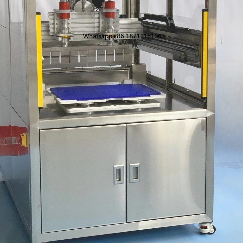 CE Certified Automatic Slicing  Roll Frozen Cake Cutter Dessert Ultrasonic Food Cutting Machine with Auto Clean Smooth Cut