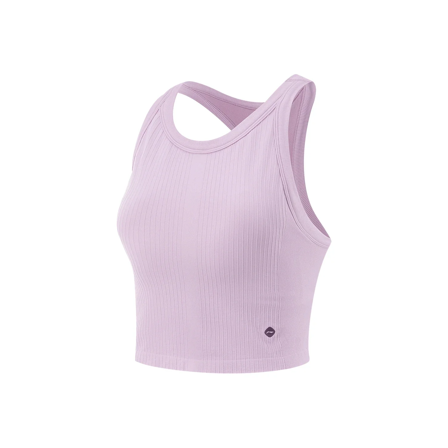 Li-Ning Training Women Sleeveless Round Neck Vest AT DRY 89.5%Nylon 10.5%Spandex LiNing Fitness Sports Knit Camisole AUDV020