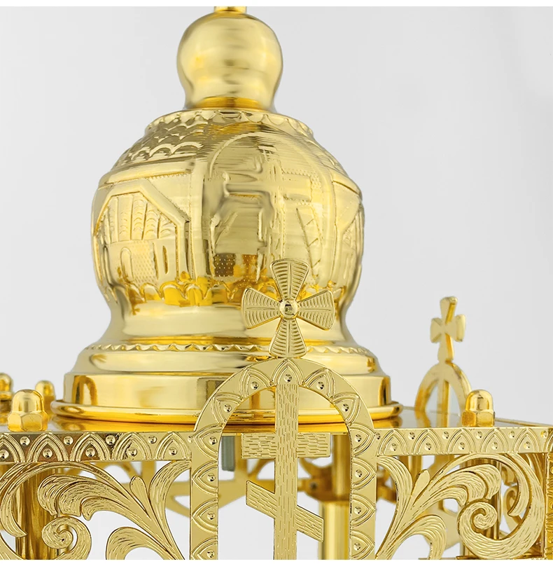 HTISOK Orthodoxes Räuchergefäß aus Legierung, katholische religiöse christliche Geschenke, Kirchendekoration, Räucherbrenner-Zubehör, Quemador De Incienso – Detail 7
