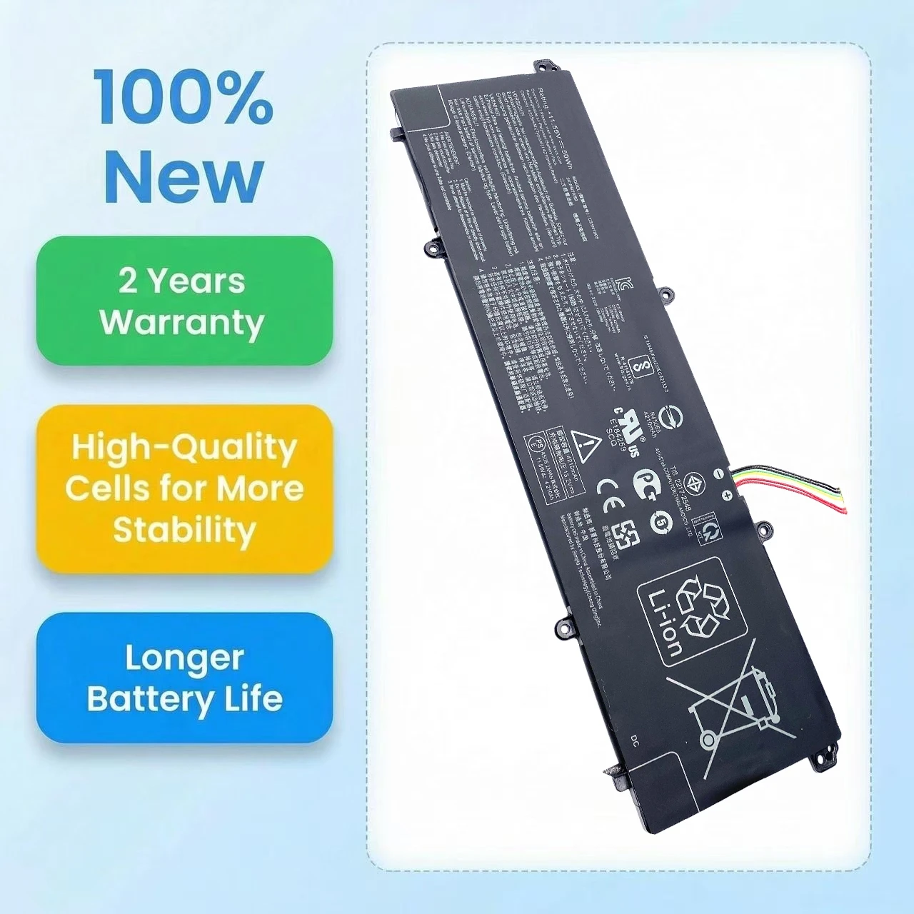 C31N1905 Laptop Battery ASUS VivoBook S13 S333 S14 S433F S433FL S15 S533EA X421FA X421DA Adolbook adol14z adol14flc S4600F S5600