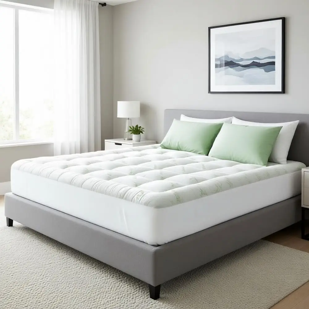 

Наматрасник из бамбуковой вискозы для облегчения боли в спине и охлаждающего комфорта