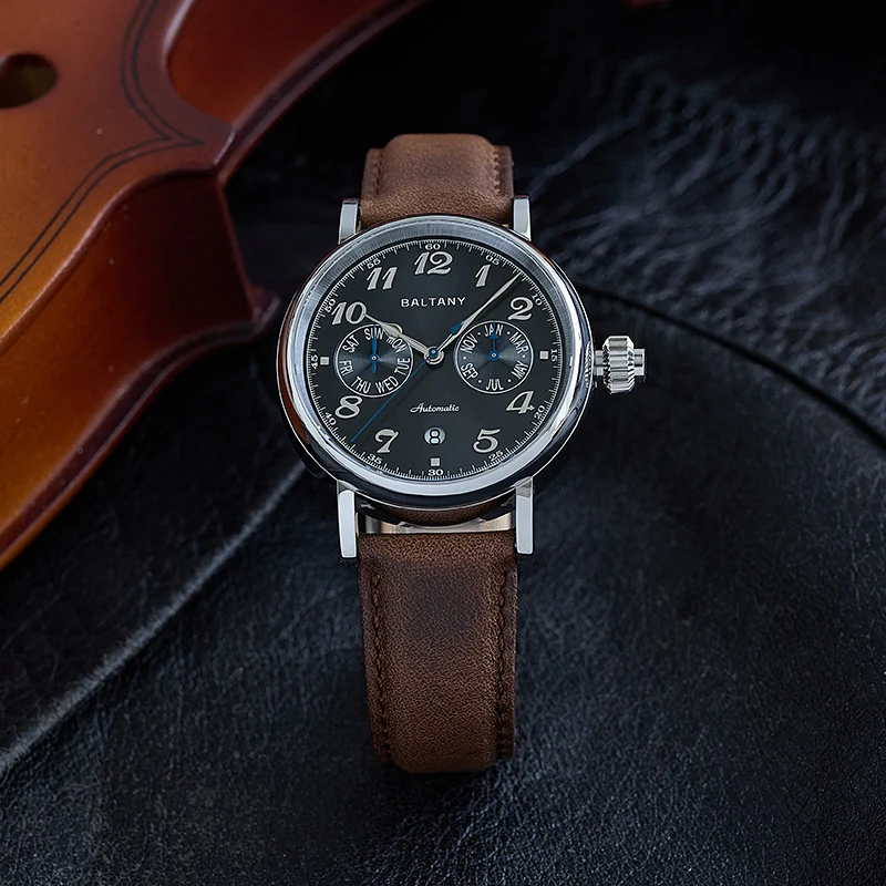 Мужские часы Baltany Pilot S6048 9122, автоматические часы, процесс закаления Vickers, 500 ГВ, водонепроницаемые, роскошные, механические наручные часы для мужчин