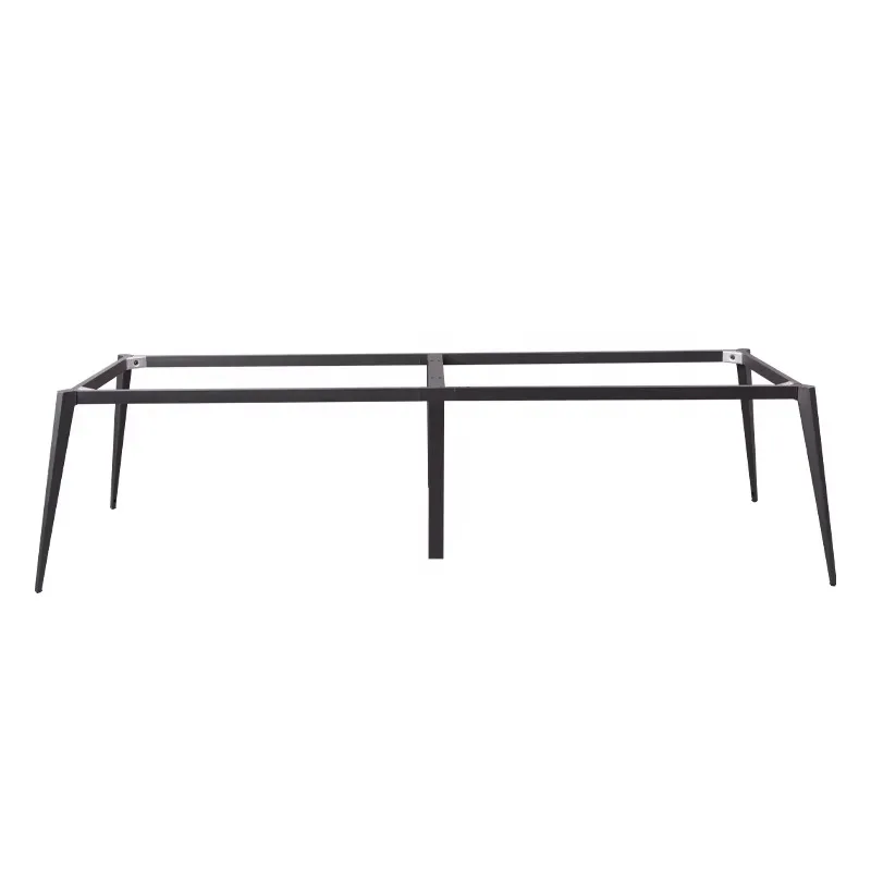 Chrome Table Frame Linear Writing Base Frame Leg Workstation Steel Metal Iron Leg Office Furniture Aluminium Table Frame