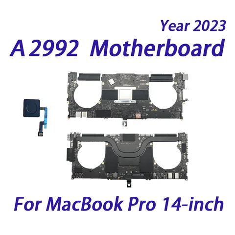 2023 Replacement New For MacBook Pro14" M3 Max A2992 Motherboard 18G 36G 500GB 1TB 2TB 4TB 8TB Logic Board With Touch ID Button
