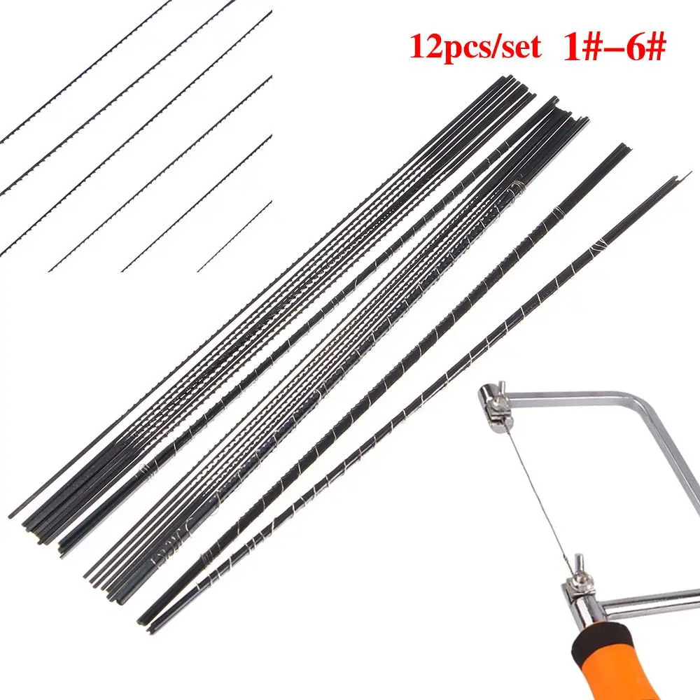 Practical 12Pcs/Set 130mm Thickness 1#-6# for Woodworking Saw Blades Pull Saw Power Tools U Shape Pull