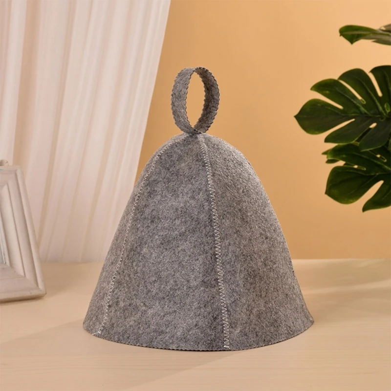 Wool Felt Sauna Hat Winter Heads Accessory Outdoor Traveling Relaxing