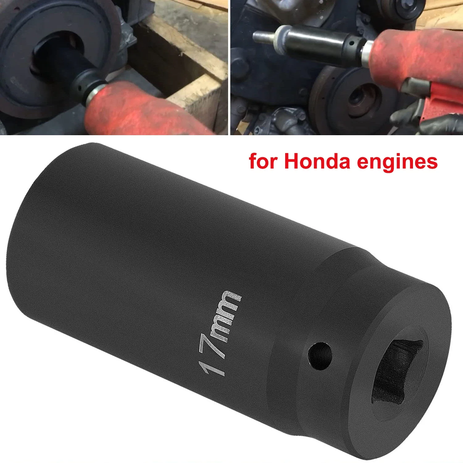 77060 17mm Harmonic Balancer Socket For Honda Engines, With 3 Times The Standard Socket Mass Impact Sockets Heavy Duty