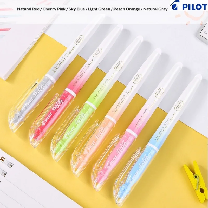 

New Color PILOT SW-FL Erasable Highlighter Pen Highlighted Oblique Pointed Marking Key Point Stationery Writing Soft Light Pens