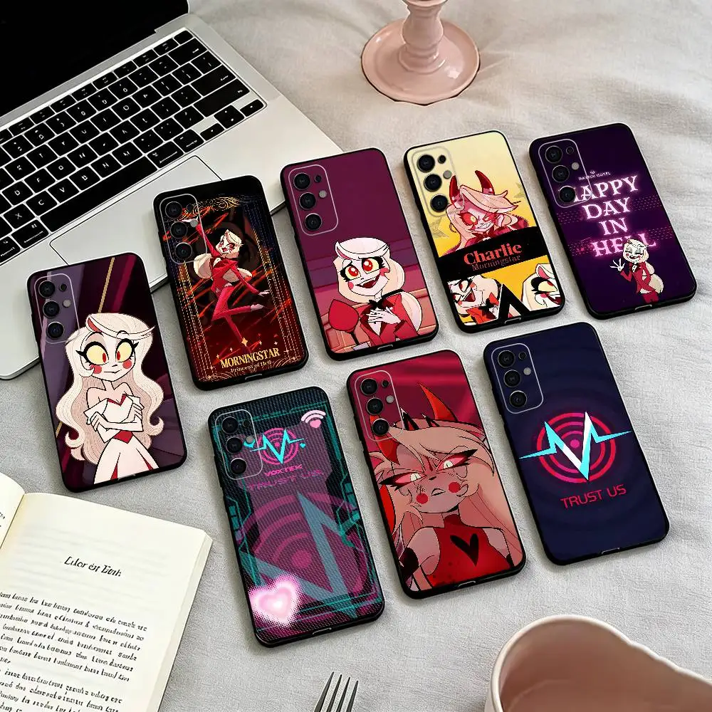 

Hazbins-H-Hotels-s Phone Case For Samsung S25,S24,S21,S22,S23,S30,Ultra,S20,Plus,Fe,Soft Silicone Black Cover