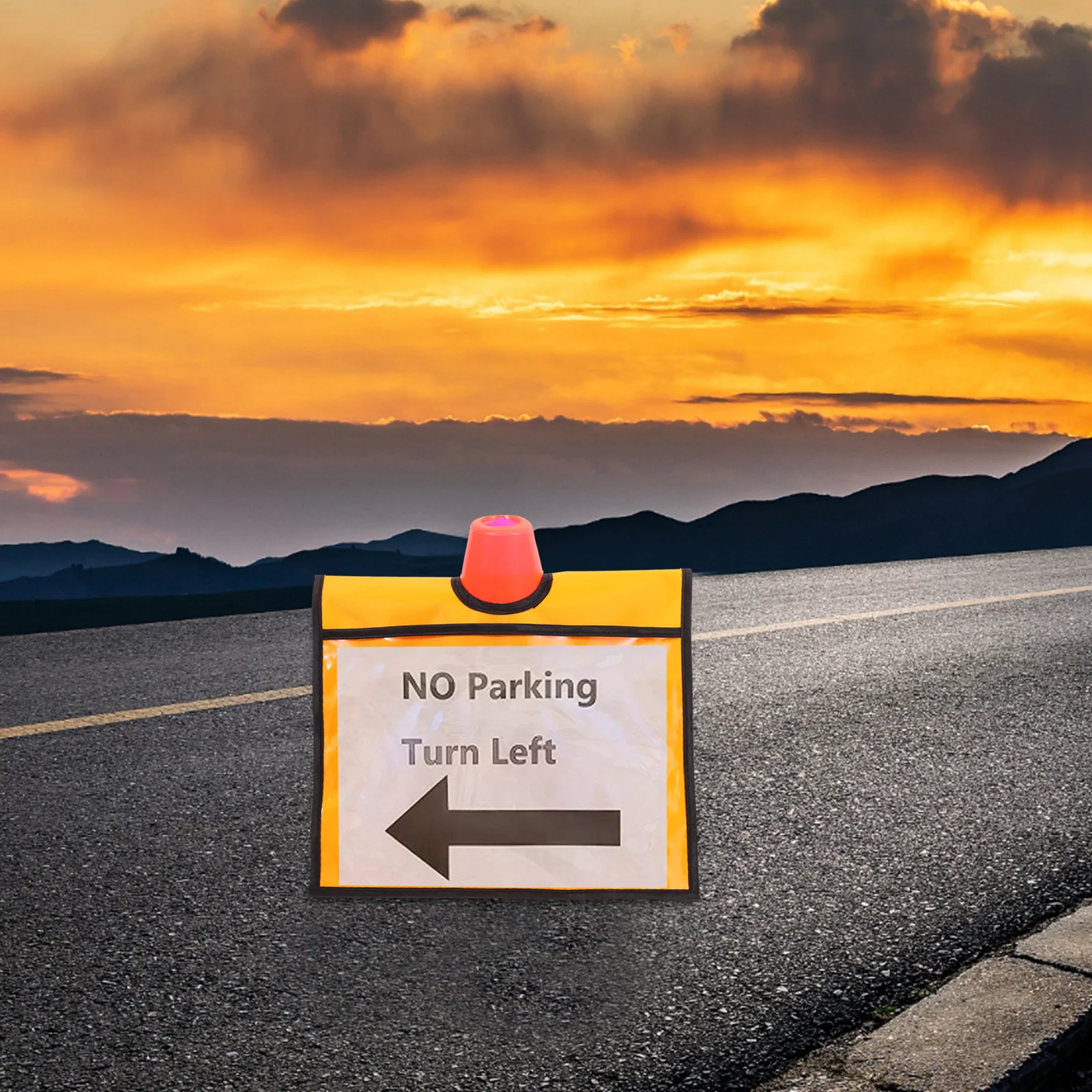 2Pcs Bright Color Traffic Cone Covers Portable Storage Solution Versatile Use Outdoor Events Safety Warnings Sports Training