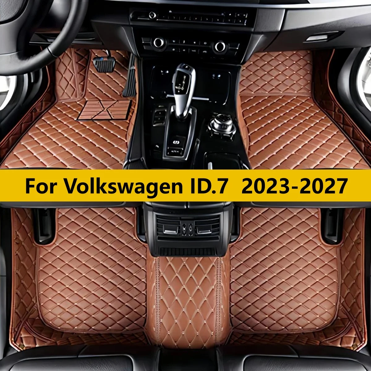 

Auto Floor Mats Fit For Volkswagen ID.7 VW ID7 2023 2024 2025 2026 2027 Car Leather Carpet Pads Full Set Foot Matts Rugs