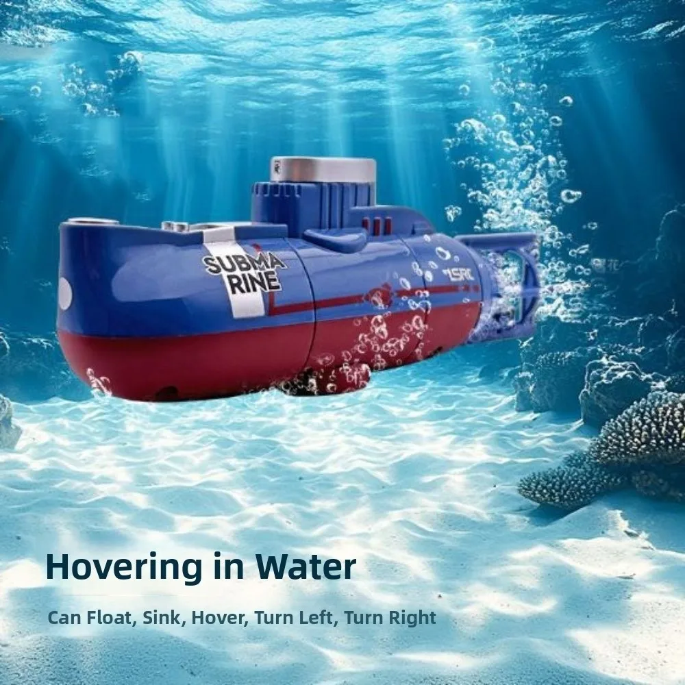 Modelo de simulação mini rc submarino à prova dwaterproof água uso ao ar livre barco controle remoto mini tamanho 0.1 m/s velocidade mergulho à prova dwaterproof água
