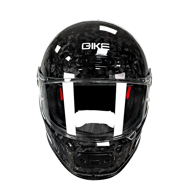 Carbon Fiber Helmet for Motorcycles Scooters and ATVs Suitable for All Seasons Ultra-lightweight Riding Full Helmet