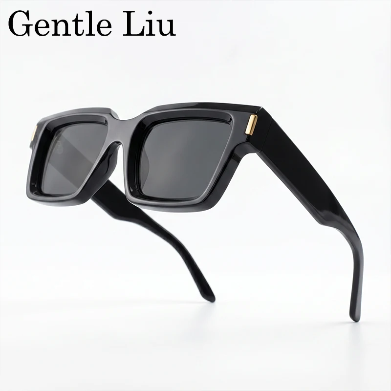 

Photochromic Steampunk Square Sunglasses Men 2026 Luxury Designer Vintage Punk Sun Glasses Hip Hop Streetwear Driving Eyewear