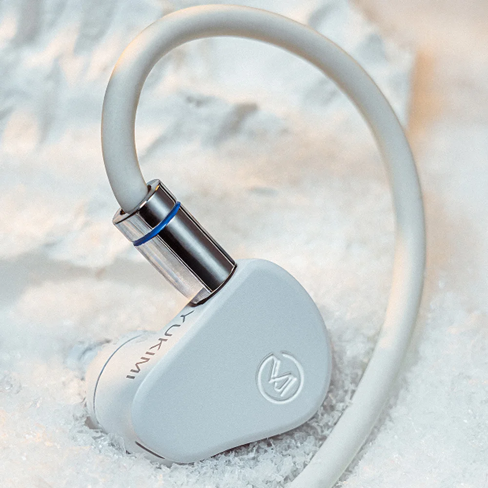 ANGELEARS X CVJ YUKIMI 차세대 10mm 다이나믹 드라이버 IEM Hi-Fi I n-ear 이어폰, 고사양 실버 도금 2-in-1 케이블 포함