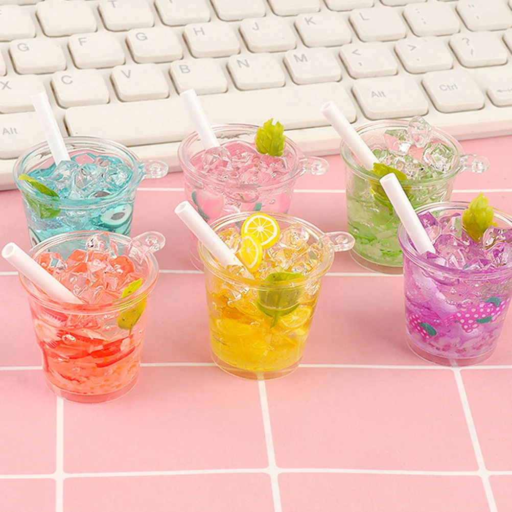 

4pcs Resin Drinks Resin Fake Food Ornament Decor For House Kitchen Accessories Fake Beverage Ornament Miniature Pretend Play Set