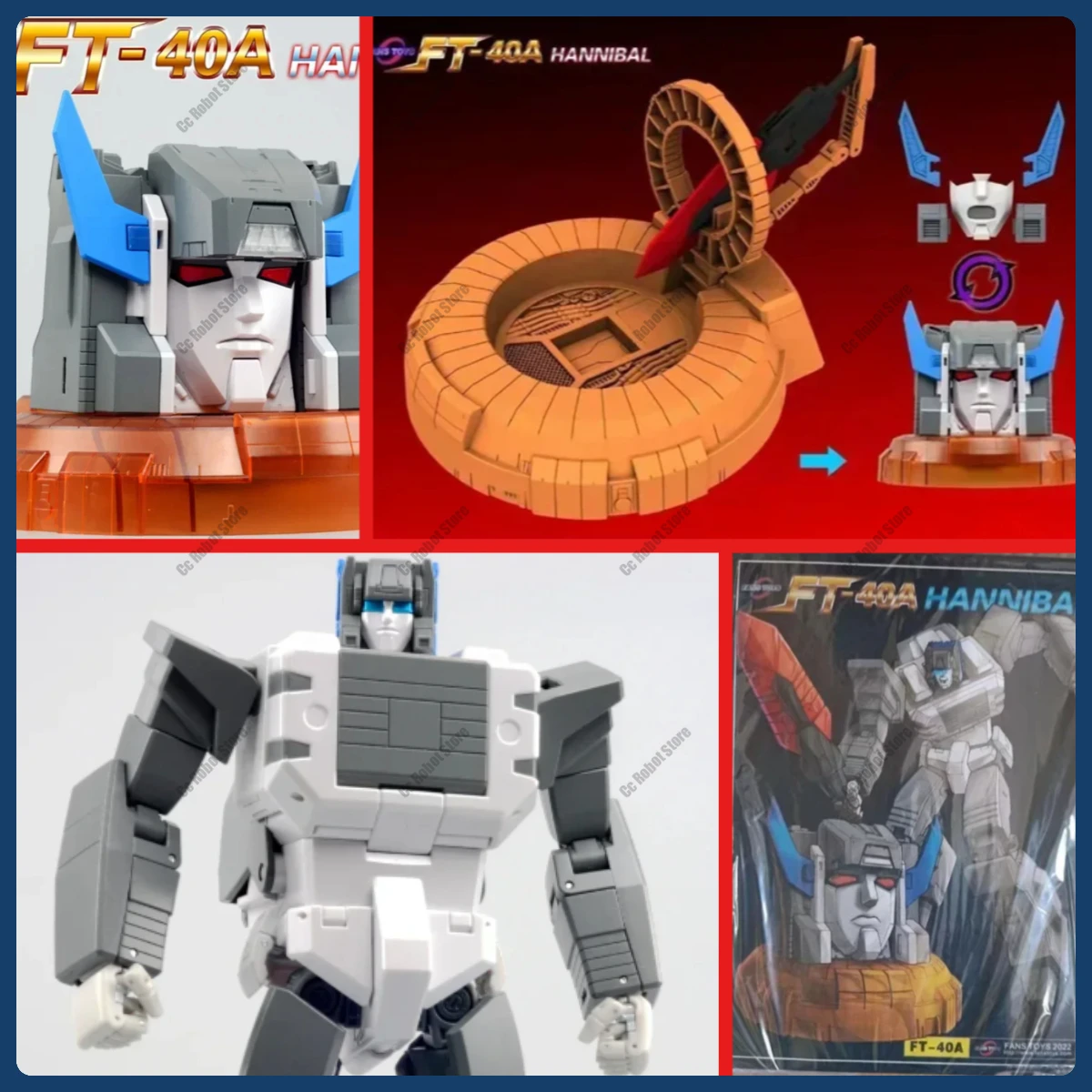 FansToys Giocattoli di vendita caldi Figura FT-40A FT40 FT40A Hannibal Fortress Maximus Robot in lega 100% nuovissimo regalo collezione