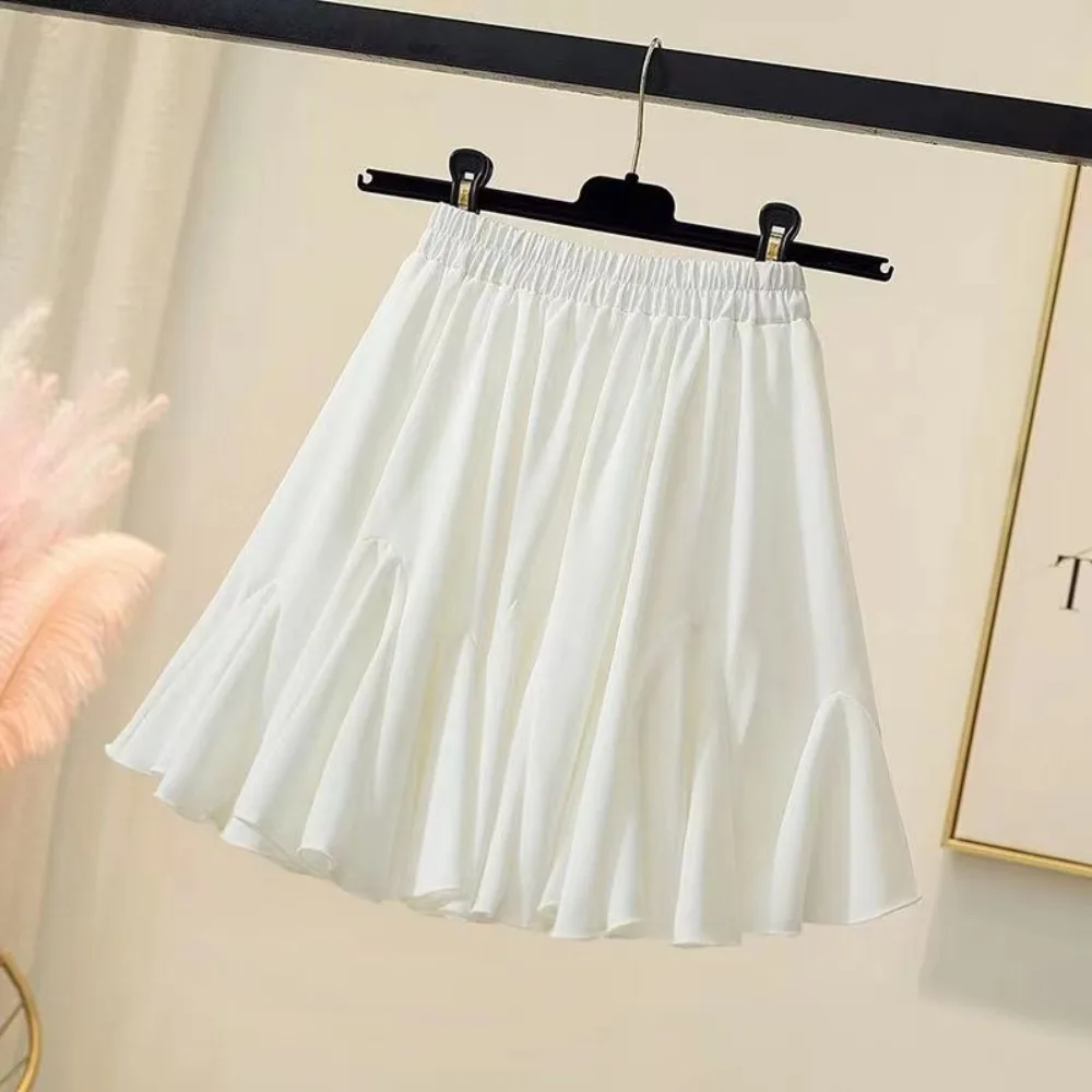 

Sexy Ruffled Short Skirts Fluffy Elegant Mini Skirt High Waist Pleated A-line Skirts for Women